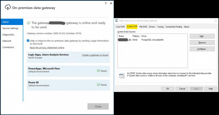 PowerBI and PostgreSQL : SSL, Let’s encrypt and Gateway